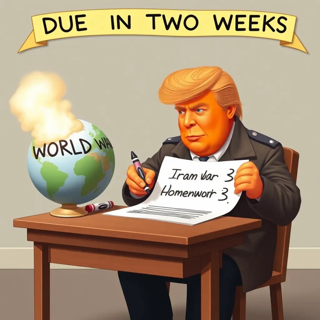 Trump lover at Iran-krigen er færdig om to uger — 'måske tre, hvis vi får dårligt vejr'