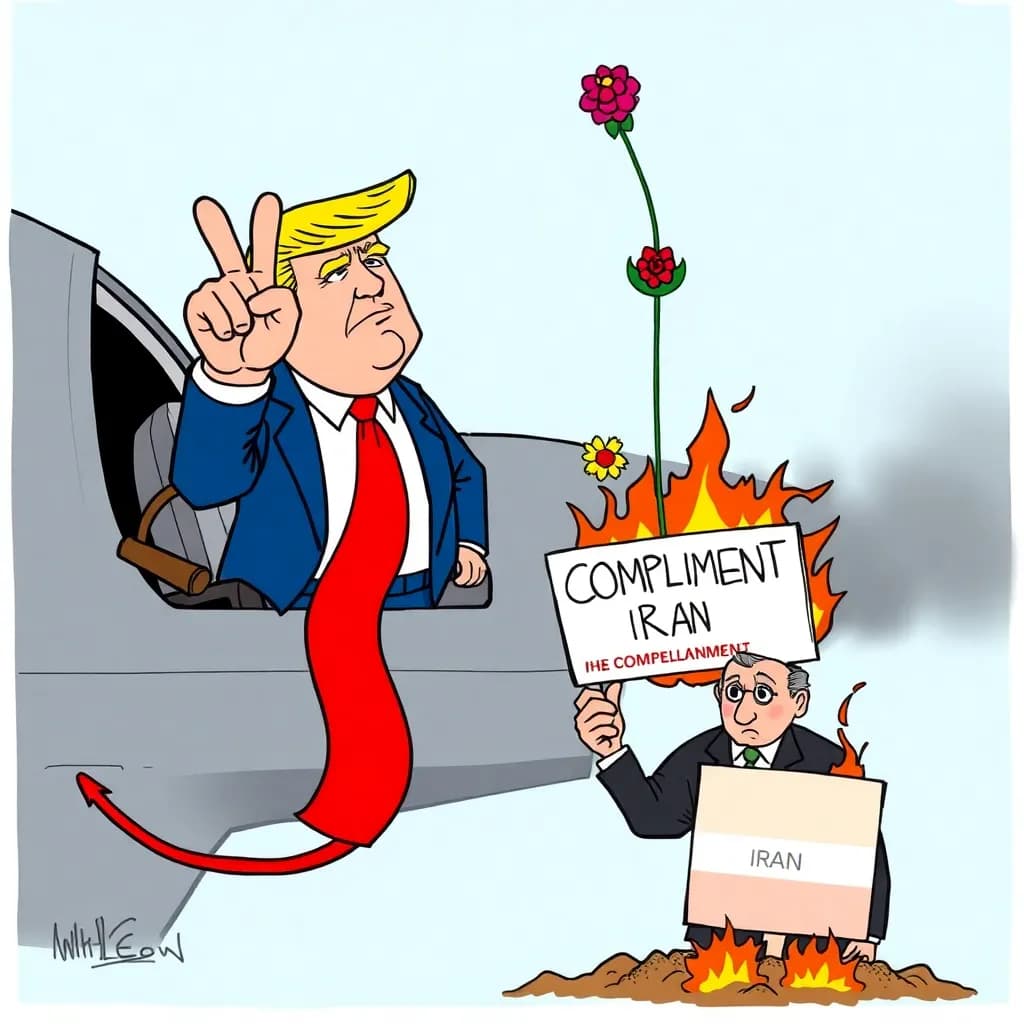 Trump nedtoner amerikanske angreb på Iran som 'et lille kærligt puf' — forsikrer at våbenhvilen stadig gælder