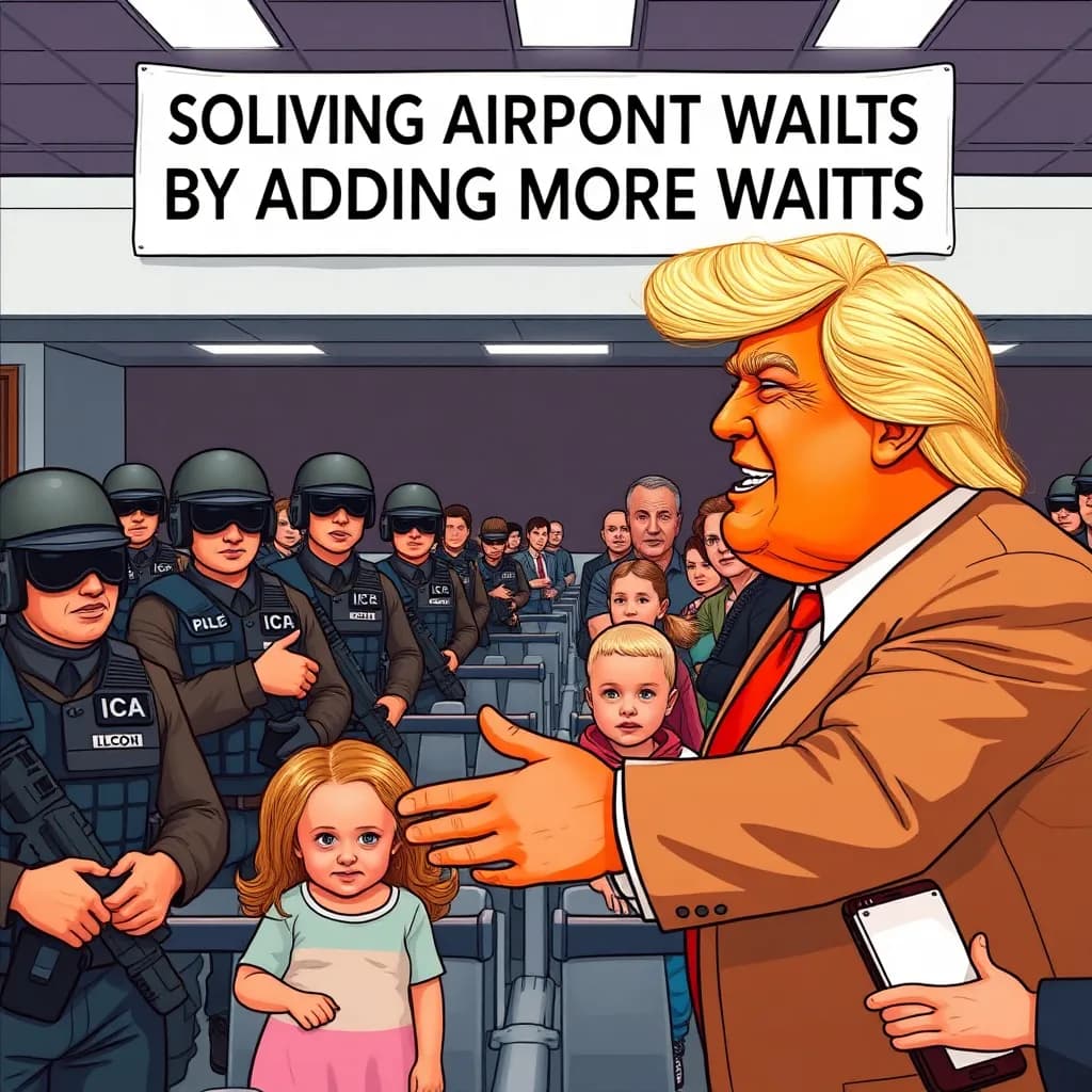 Trump sender ICE til at tjekke køkort i lufthavnene: 'Er du sikker på du har lov til at være i denne sikkerhedslinje?'