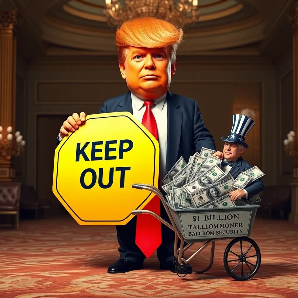Trump vil have en milliard til at gøre sin ballroom 'sikker nok til at danse i' — eksperter enige: det bliver en slowfox mod inflationen